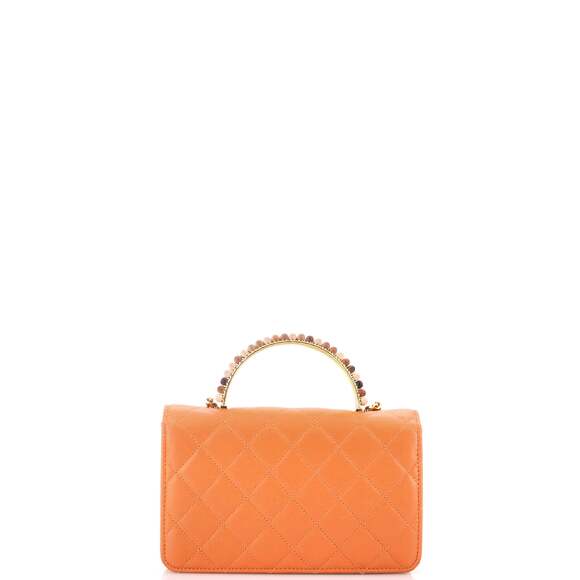 Chanel Beaded Logo Top Handle Wallet On #229733C46B - Picture 2 of 5